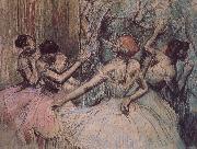 Edgar Degas Dance behind the curtain oil on canvas